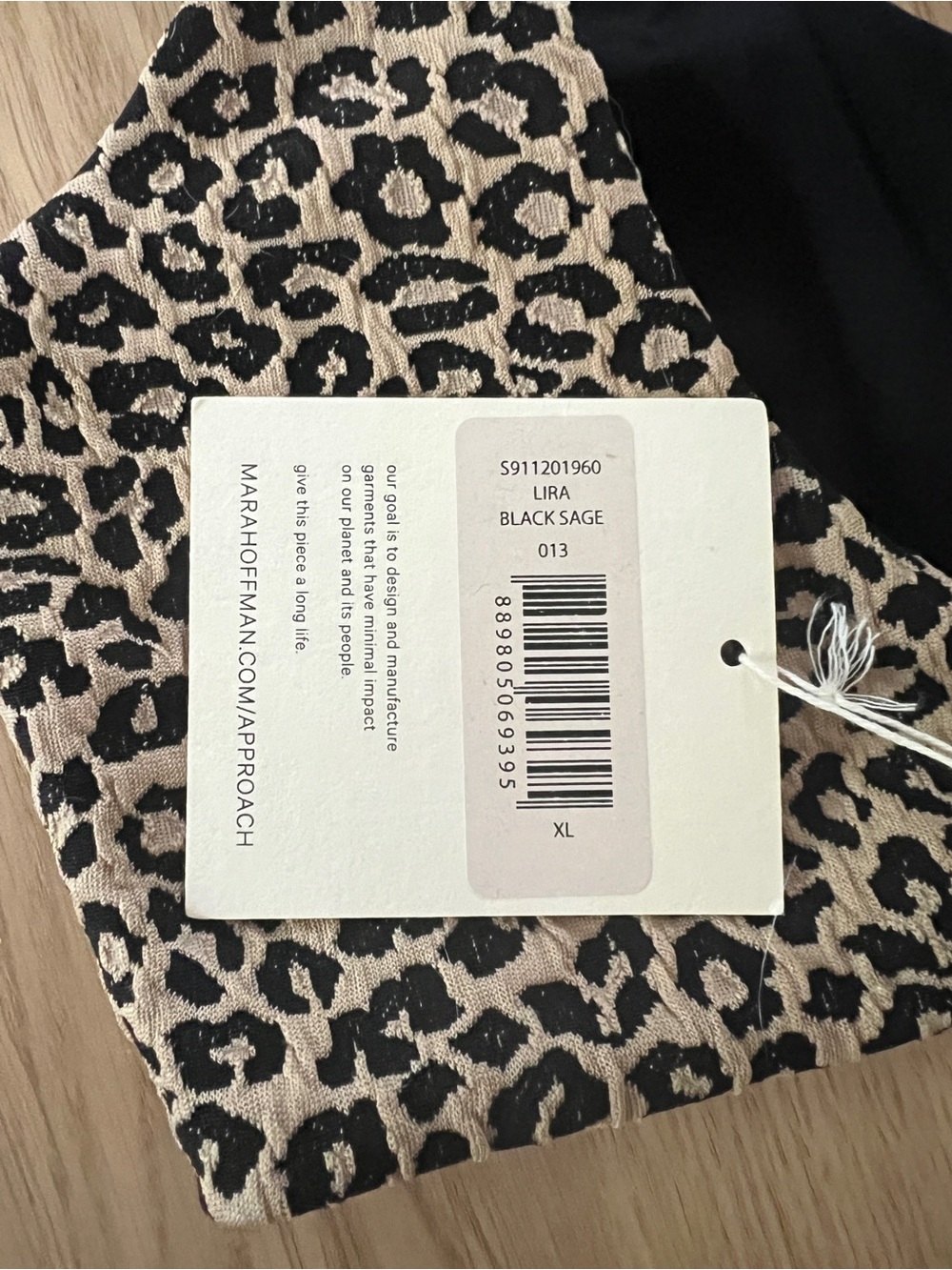 Mara Hoffman Lira Leopard Top + Goldie White Bottom Bikini Set XL - Picture 4 of 10
